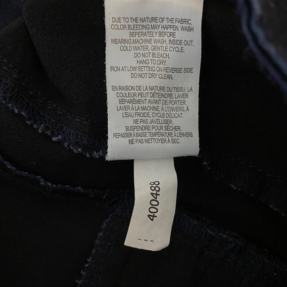 R Jeans Jeans Womens 31P Dark Wash Skinny Stretchy Faux Zip Pockets Side Panels - Picture 5 of 8